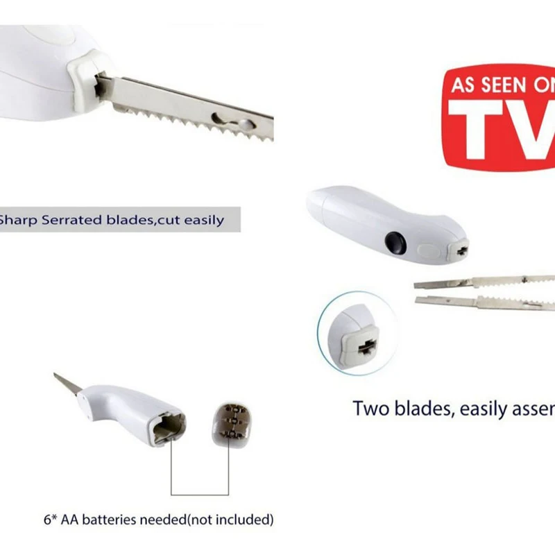 Нож для стейка из нержавеющей стали Электрический мяса овощей автоматический