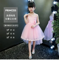 summer girls dress princess dress fluffy gauze childrens dress summer dress 2020 little girls foreign style skirt