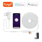 Tuya Smart Life APP Alexa Беспроводной Управление неоновая лента, Wi-Fi, 12V светодиодные полосы света тыловая Подсветка работает с Alexa  Google Home