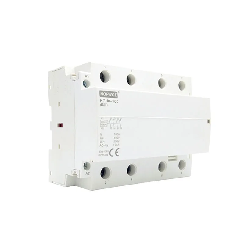 HCH8-100 модульный контактор 4P 110 a 2NO2NC 4NO 24V 220V автоматический бытовой типа Din-рейки