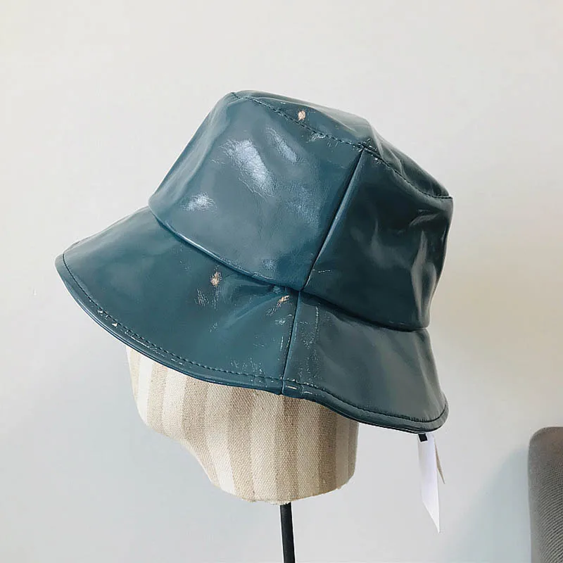 Женская панама из ПУ кожи в стиле панк | Аксессуары для одежды