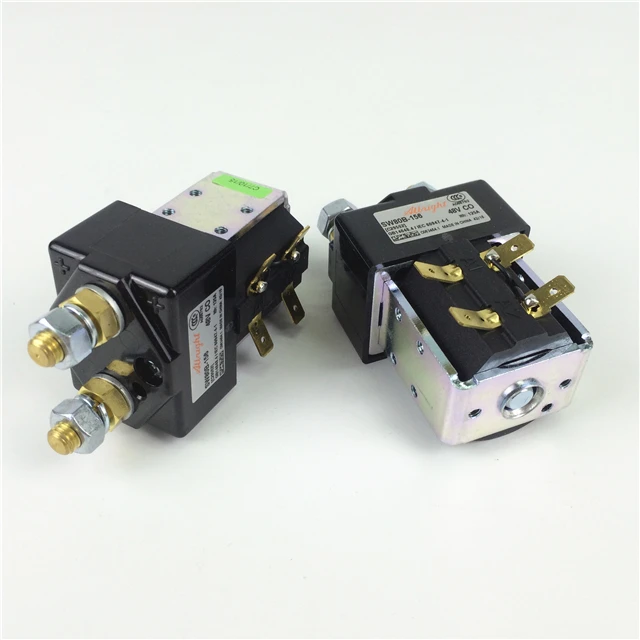 Оригинальный 48 В 100 А яркая модель контактор постоянного тока для тележки гольфа