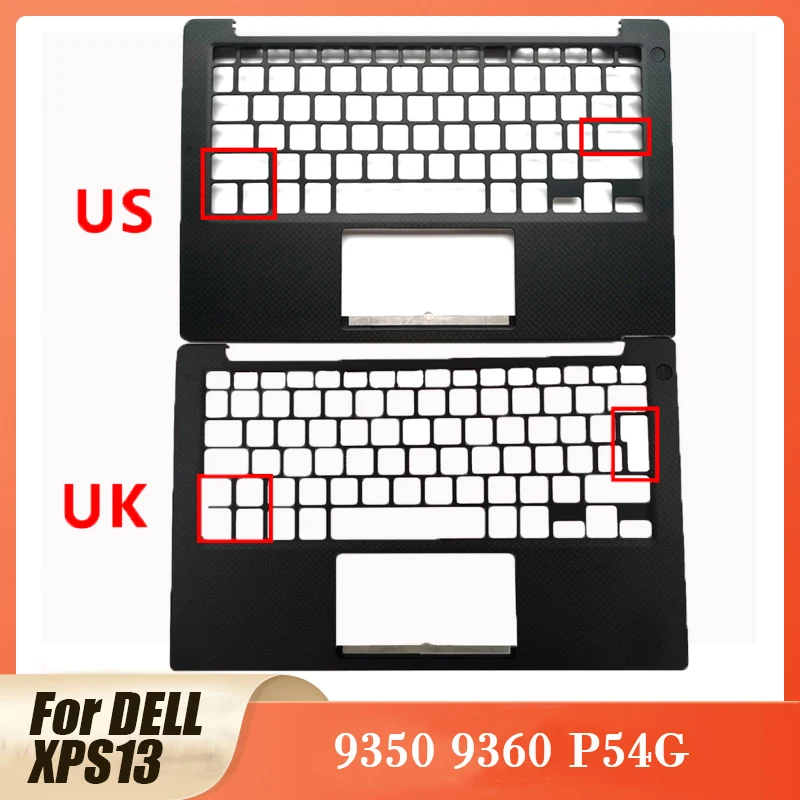 

NEW For DELL XPS13 9350 9360 Laptop Palmrest Upper Case US UK Version Keyboard Bezel 043WXK 43WXK 0PHF36 0NXHVX