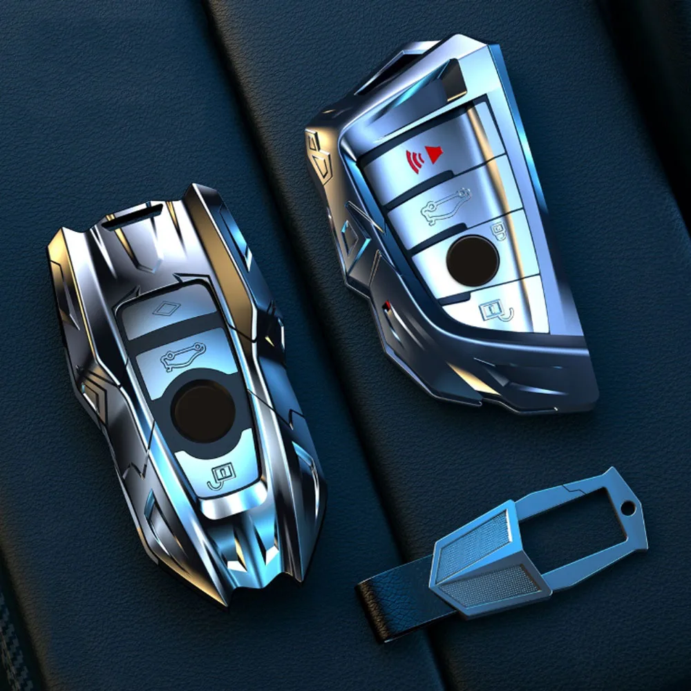 

Zinc Alloy Car Key Case Cover Key Bag Shell For Bmw F20 F30 F10 F11 F25 G20 G30 X3 X4 I3 M3 M4 1 3 5 6 Series Keychain Protector