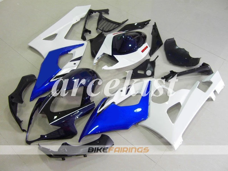 

New ABS Injection Mold Motorcycle whole Fairings Kit Fit For SUZUKI GSX-R1000 K5 2005 2006 05 06 GSXR1000 blue white