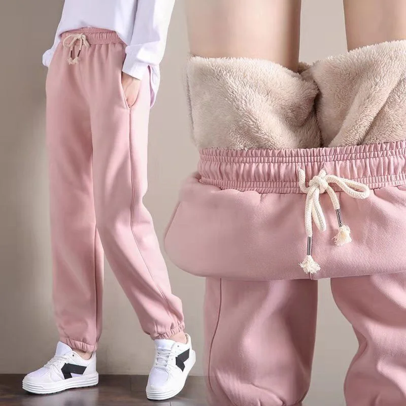 

Slim Female Pants Cashmere Women's Warm Women's Pants Casual Pants Harem Wool-lined Pants Sweatpants Autumn Sweatpants