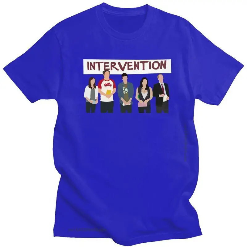 

Intervention How I Met Your Mother T Shirt Men Short Sleeve Cotton Tshirts Novelty T-Shirt Leisure Tv Show Teddy Legendary Tee