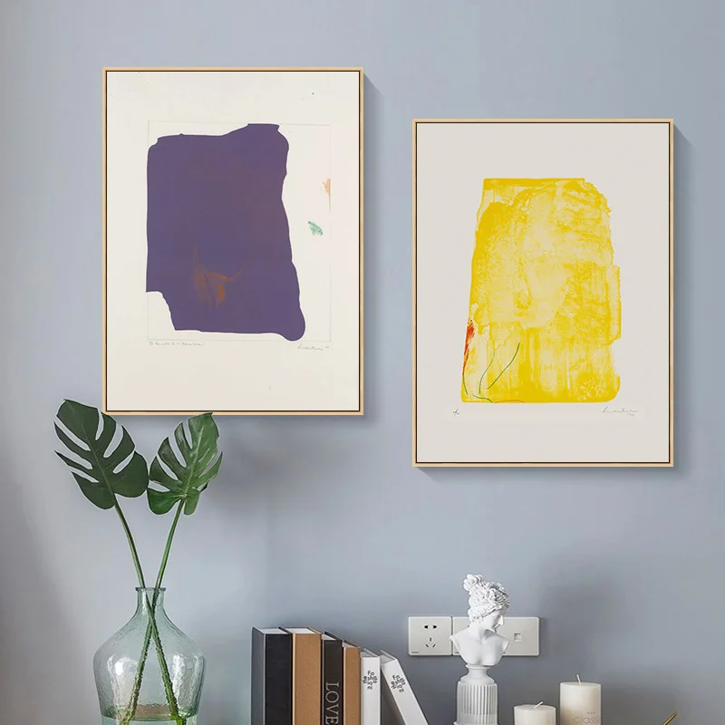 

Simple Nordic Abstract geometry Morandi color art poster living room decoration painting porch mural picture wholesale