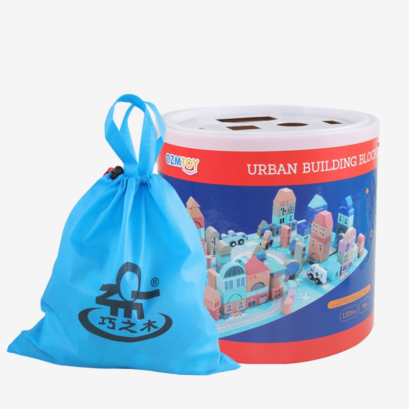 Высококачественные деревянные строительные блоки 133 планшетов городской