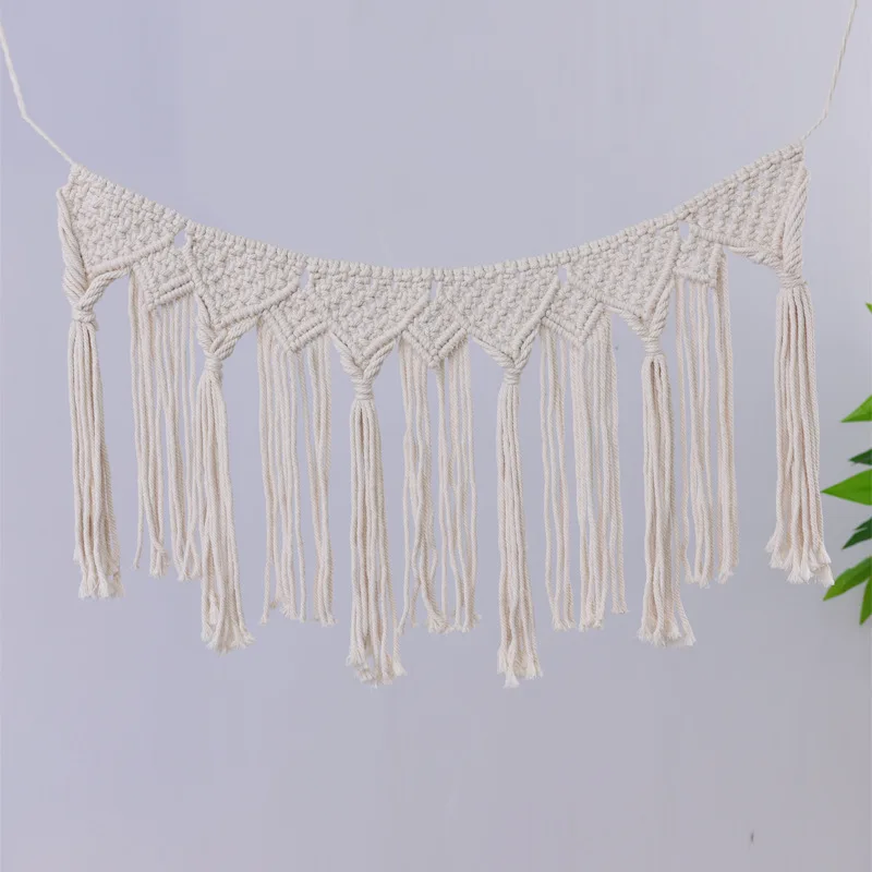 Новый макраме настенный тканый богемный веревка гобелен в стиле бохо домашний