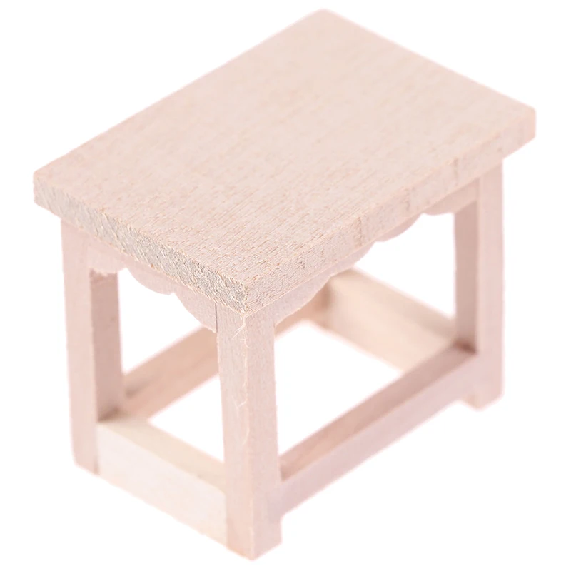 Кукольный домик Миниатюрные аксессуары деревянный табурет подставка для цветов