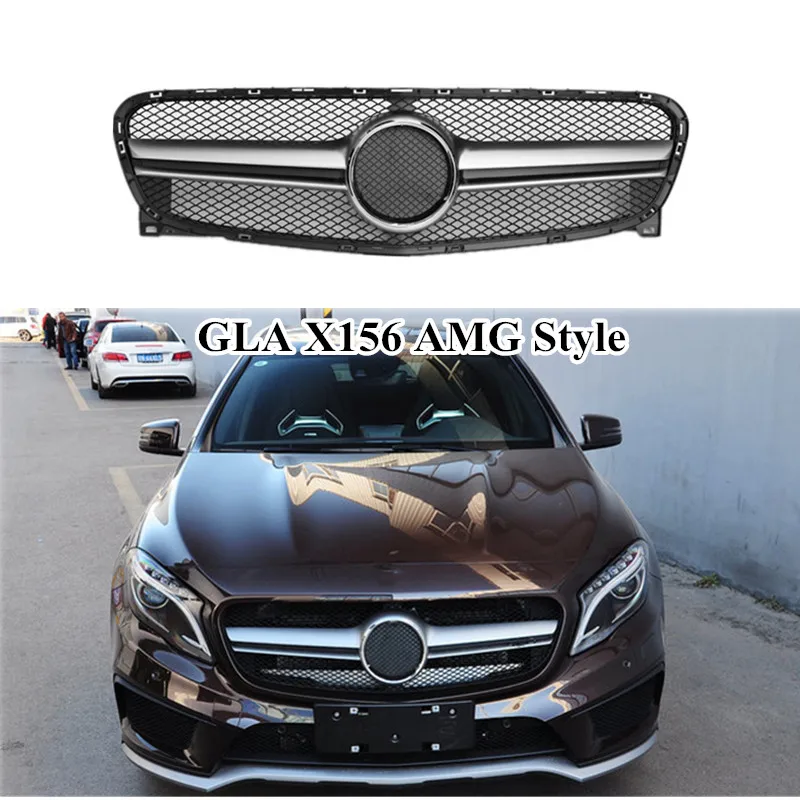 Решетка для переднего бампера решетка M-ercedes B-enz GLA класса X156 GLA200 GLA250 GLA45 2014-2019 ABS AMG