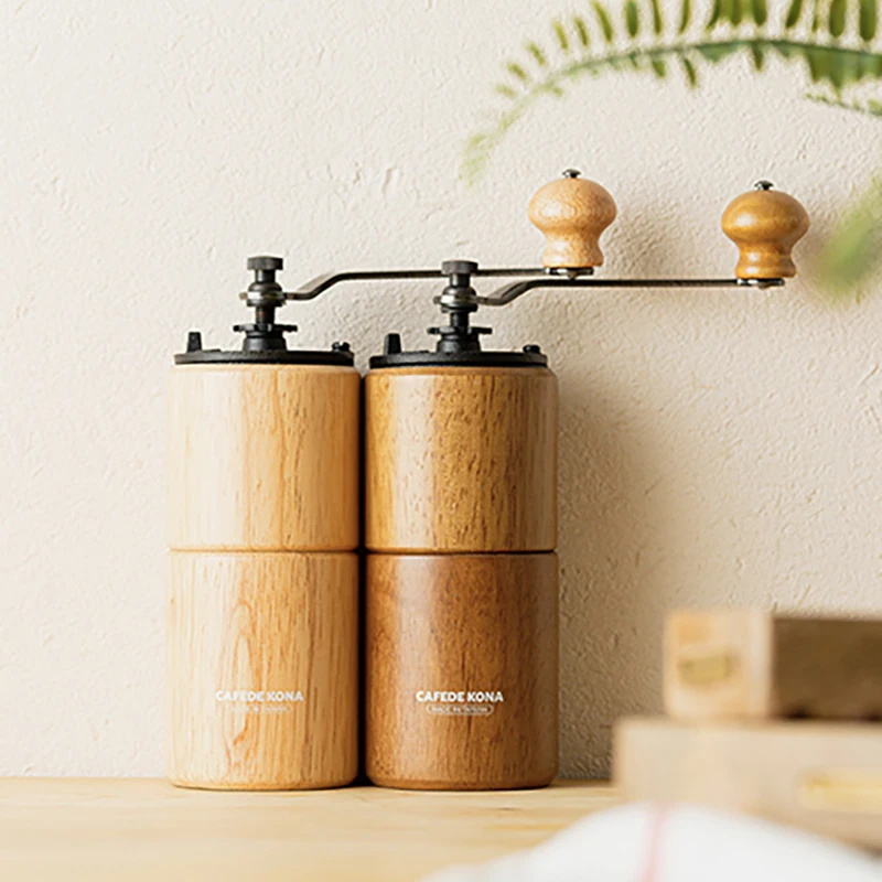 

Ручная кофемолка CAFEDE KONA с регулируемой установкой коническая мельница для заусенцев кофемолка для французского капельного кофе Mokapot