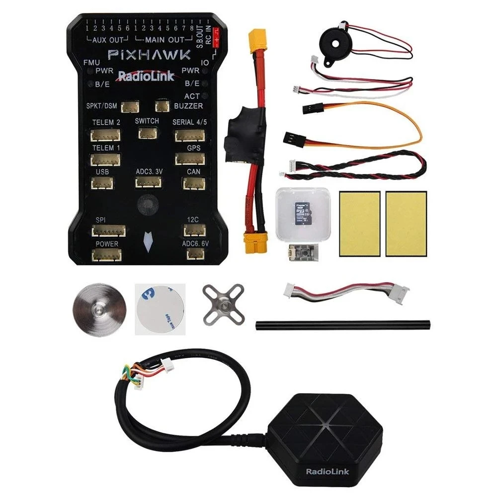 Контроллер полета Radiolink Pixhawk PIX APM 32 бит FC с GPS модулем M8N SE100 для радиоуправляемого