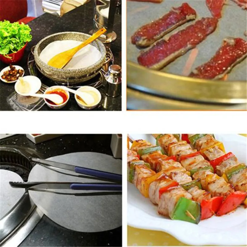 

New Round Parchment Paper Non-stick Dual Silicone Baking Paper Hamburger Patty Pastry Tools Double-sided Round Silicone Paper