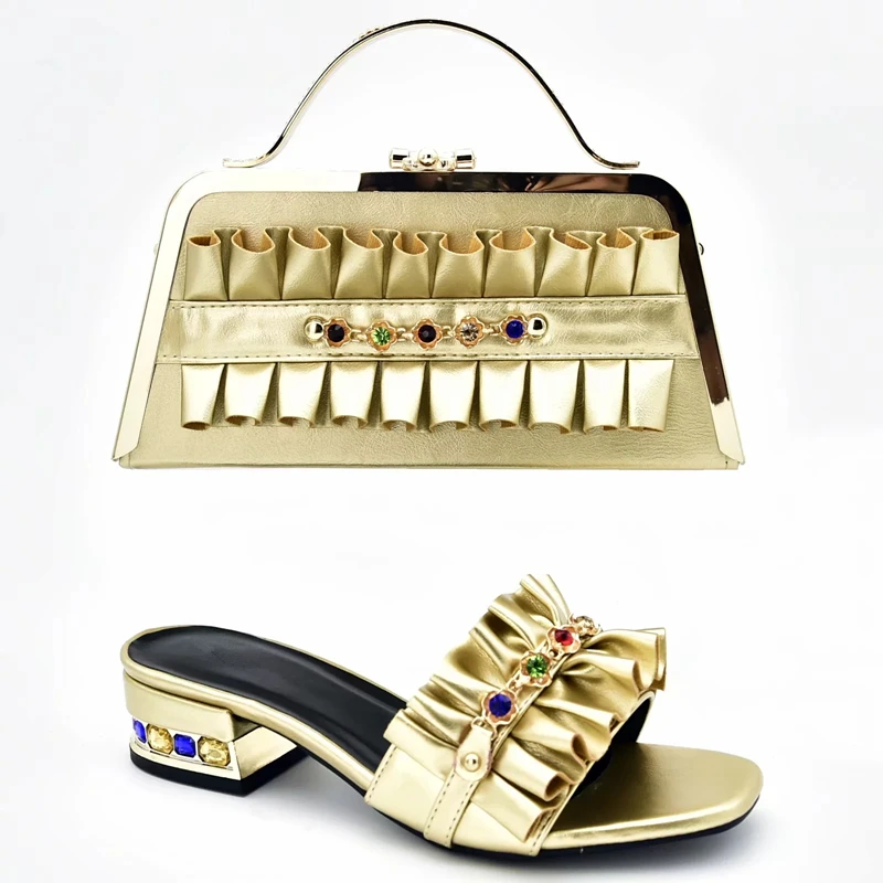 Latest Italian Shoes with Matching Bags Luxury Women Designers and Bag Sets for Ladies Sandals Heels | Обувь