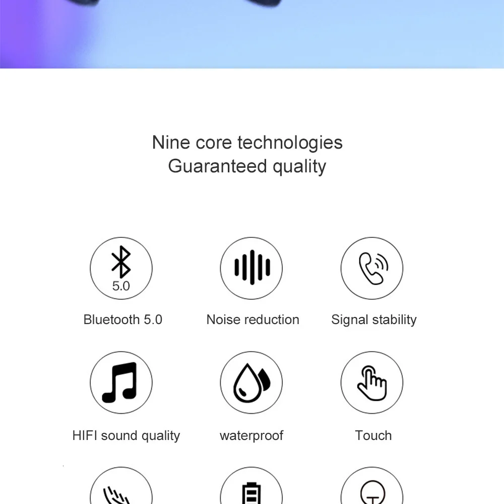 Kzofu F7 TWS 5,0 Bluetooth Oortelefoon 6D стерео Draadloze Koptelefoon In-Ear PX7 Водонепроницаемая гарнитура 3500 мАч светодиодный Smart power