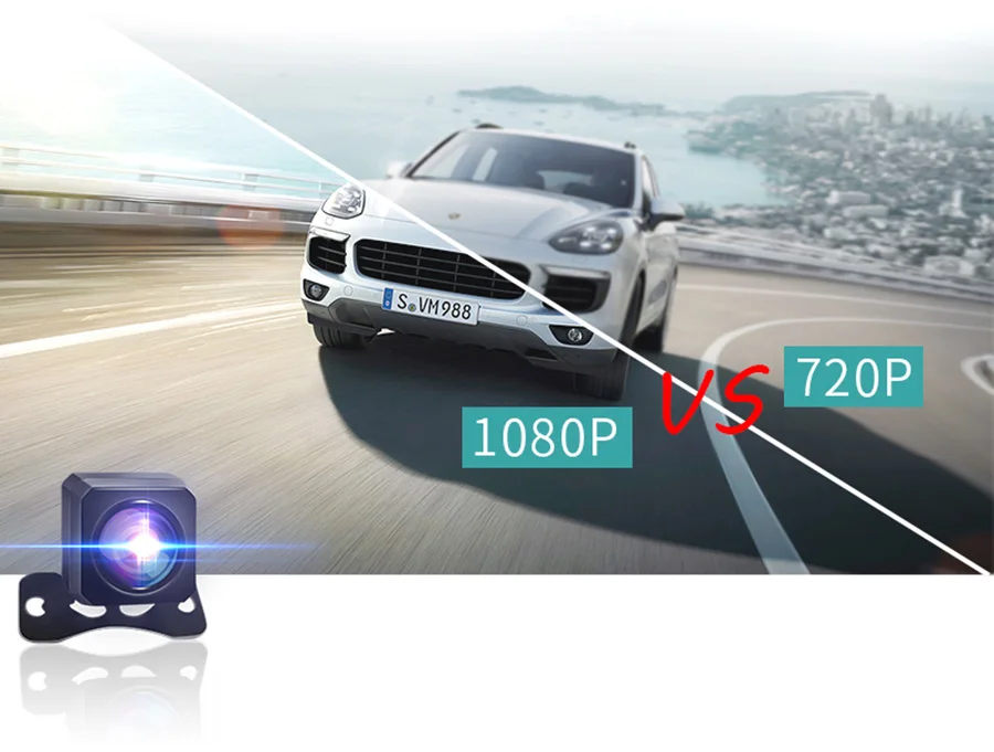 E-ACE A38 Автомобильный видеорегистратор 1" Сенсорное зеркало заднего вида 2K Dashcam с камерой заднего вида FHD 1080P Автомобильная камера с двумя объективами видео Dvr рекордер