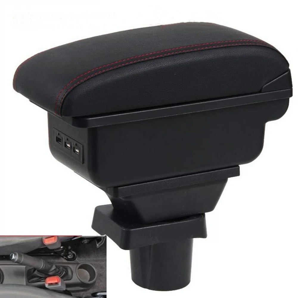 

For Chevrolet Spark III Armrest box central Store content box with USB interface
