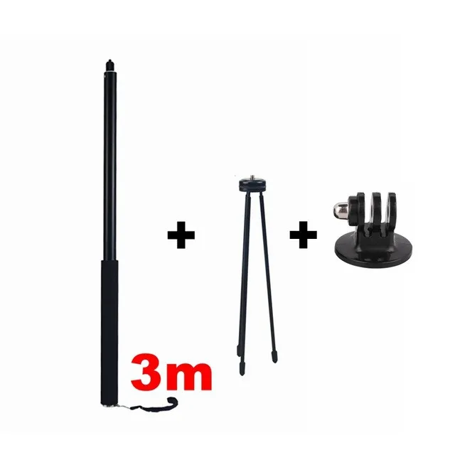 Оранжевый Insta360 one X 3m супер длинный алюминиевая палка для селфи сплав Insta 360 One X монопод selfie Stick панорама Камера аксессуары - Цвет: Оранжевый