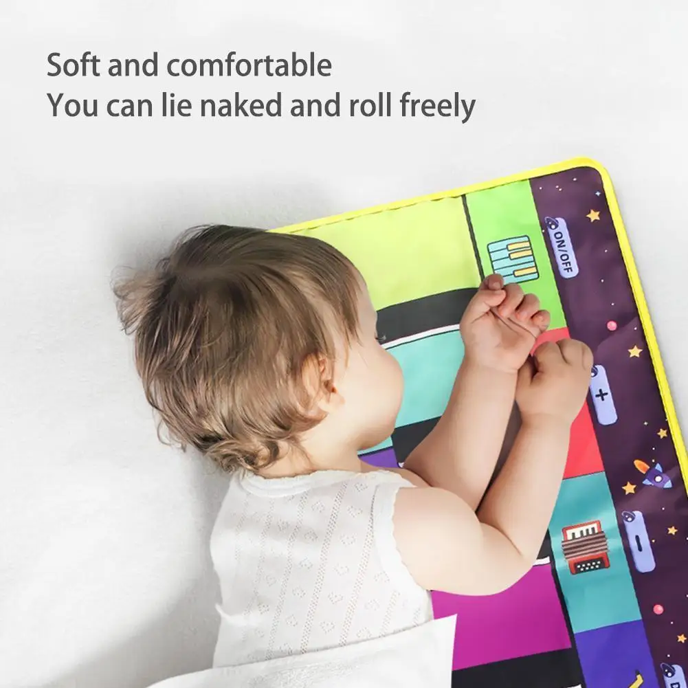 

Musical Instruments Color Piano Keyboard Music Blanket Mat Piano Pedal Children's Crawling Dancing Early Toys Blanket Educa W4z2