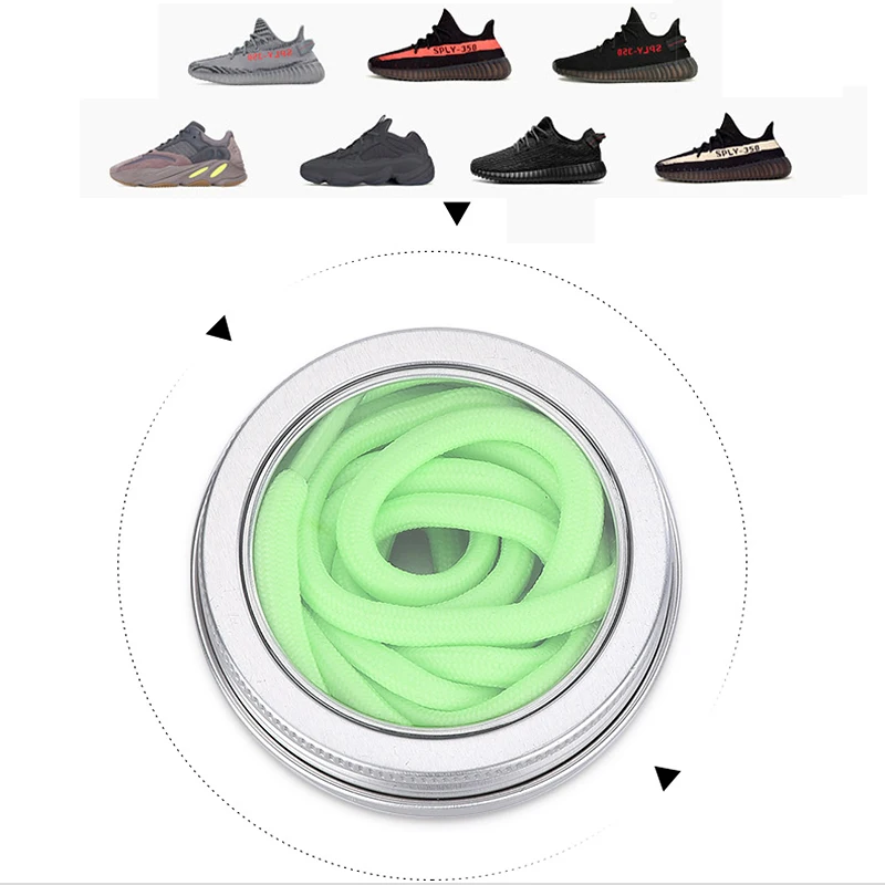 Круглые шнурки для ботинок Cordones Redondos Chaussures Lacets Sznurowadla Lacet Chaussure светится в темноте