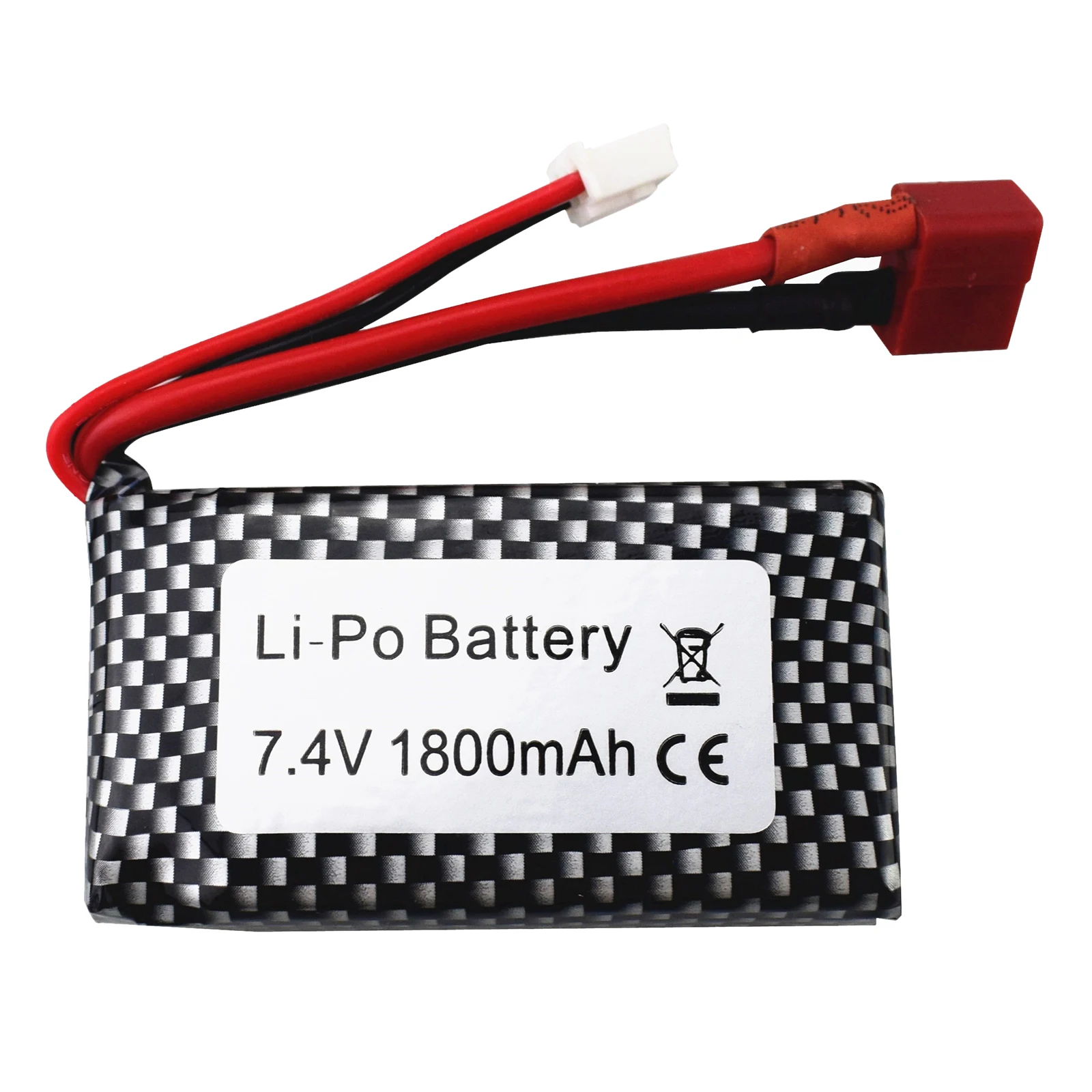 

7,4 V 1800 мА/ч, литий Батарея для WLTOYS A959-B A969-B A979-B K929-B 144001 Drone
