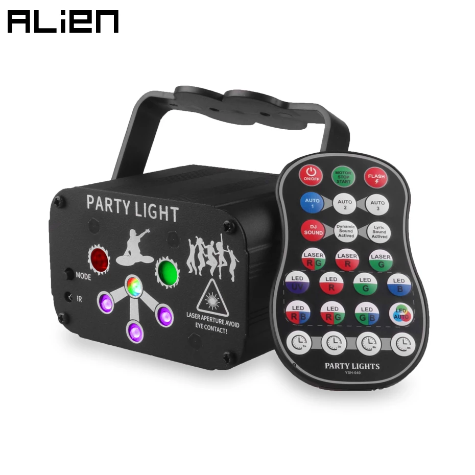 ALIEN Mini RGB УФ светильник для дискотеки DJ светодиодный лазерный сценический