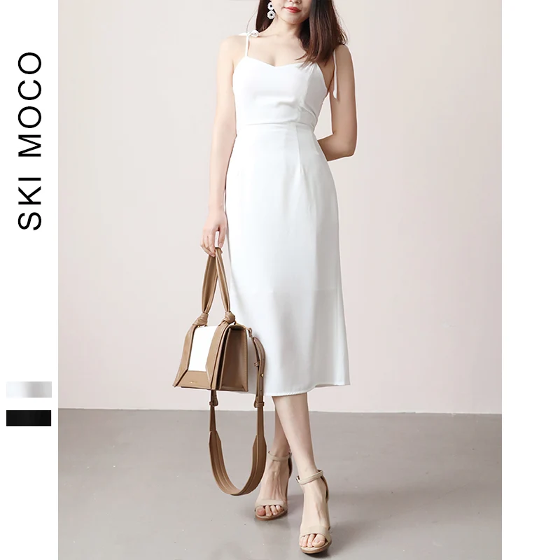 SkiMoco элегантное вечернее платье Дамское сексуальное с открытой спиной на тонких