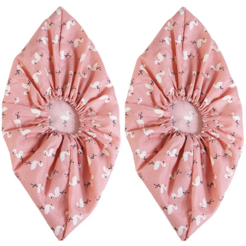 2 пары в наборе утепленные многоразовые эластичные бахилы домашние