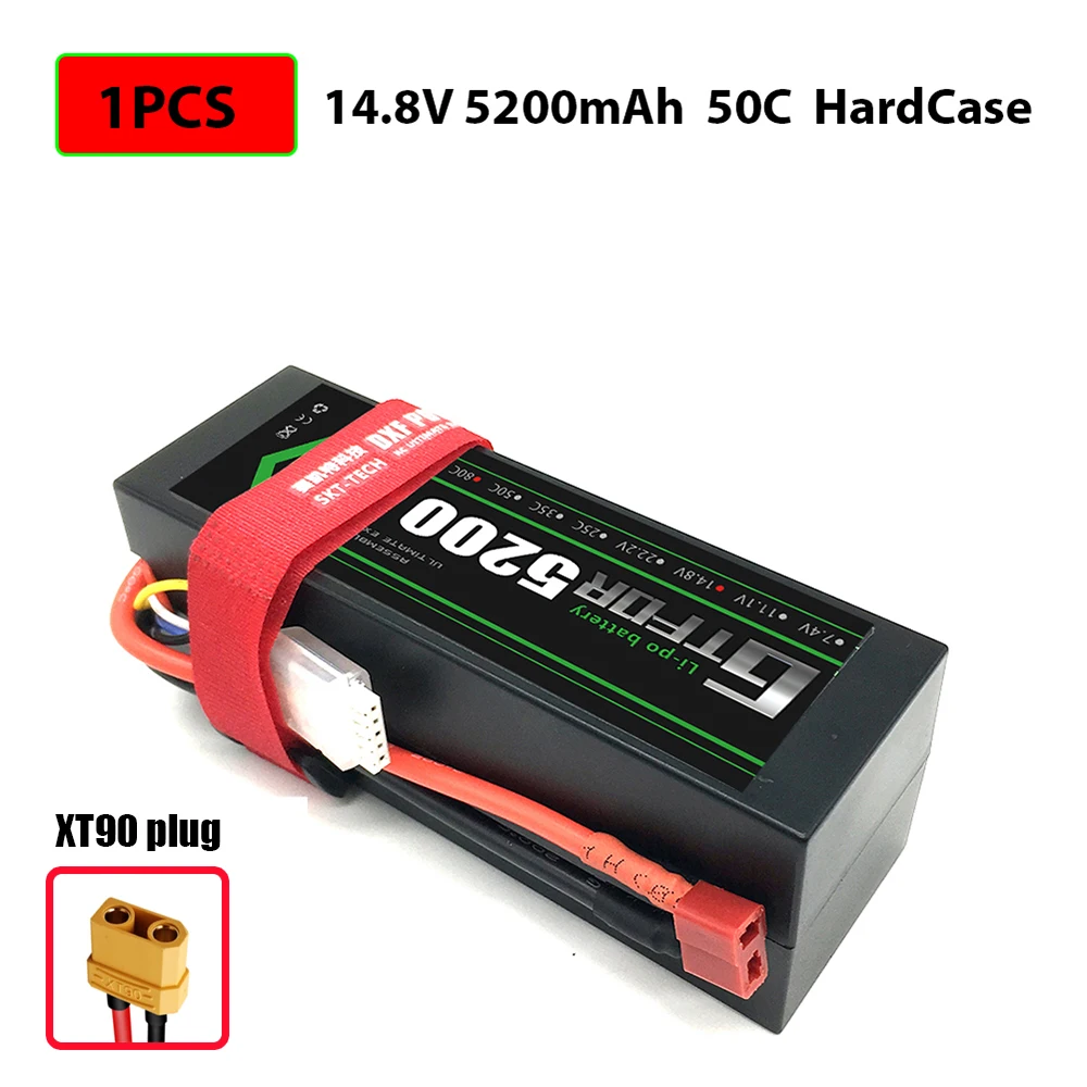 1PCS5200HARDXT90 2S 3S 4S 5200mAh 6000mAh 7000MAH 7,4 V 11,1 V 14,8 V 50C 60C 100C 120C GTFDR Lipo батарея для X-MAXX E-REVO RC автомобилей Лодка Дрон - Цвет: 1PCS5200HARDXT90