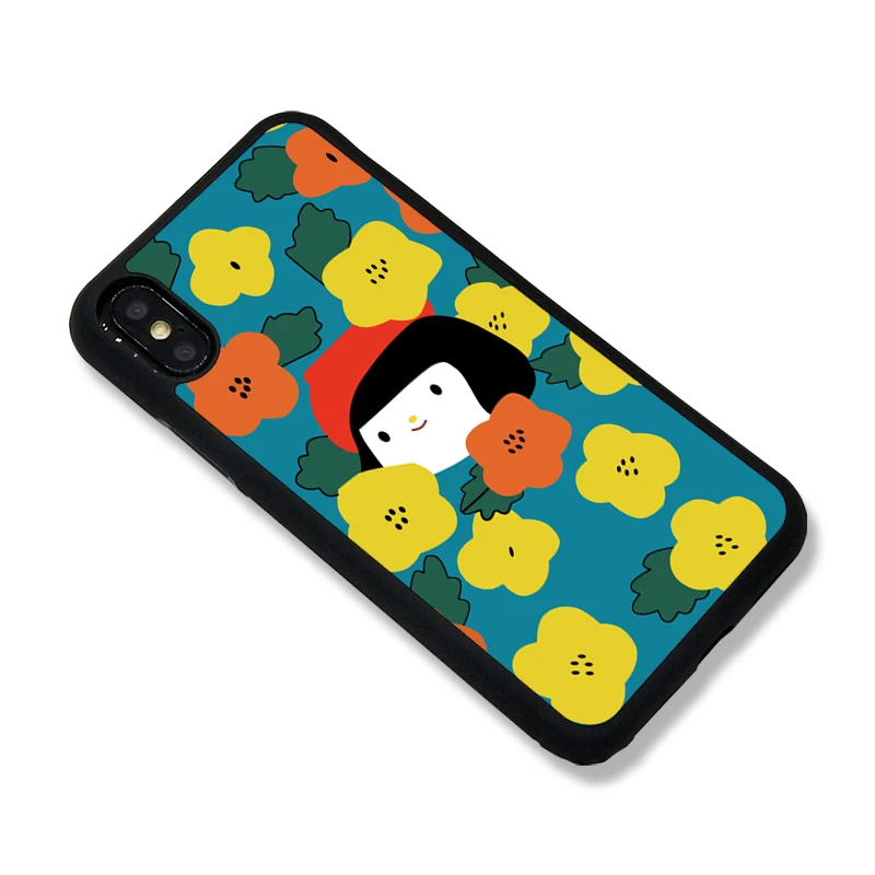 Bigflower для iphone11 мультяшный чехол с абстрактным цветочным узором защитный