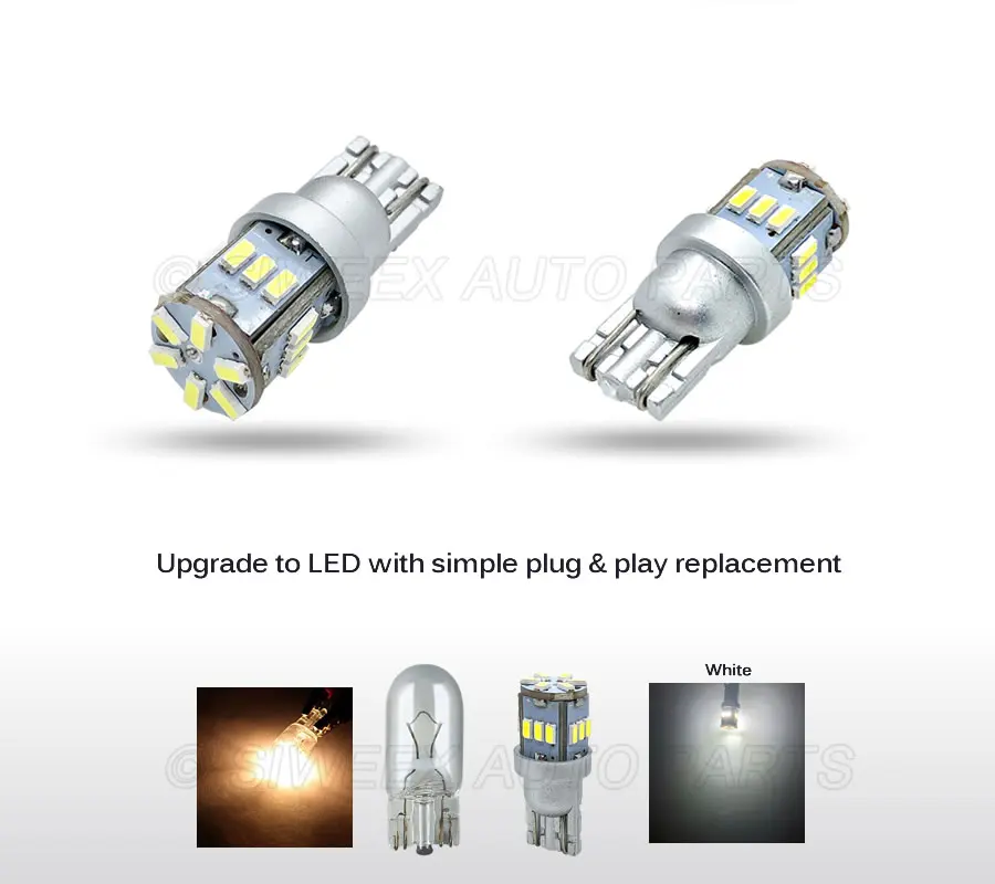 

T10 W5W 194 18 SMD 3014 Car Tail Turn Indicator LED Lamp Taillights Light Bulb License Plate Lights12V