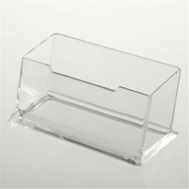 

1PC Desk Shelf Box Storage Display Stand Acrylic Plastic Clear Desktop Business Card Holder
