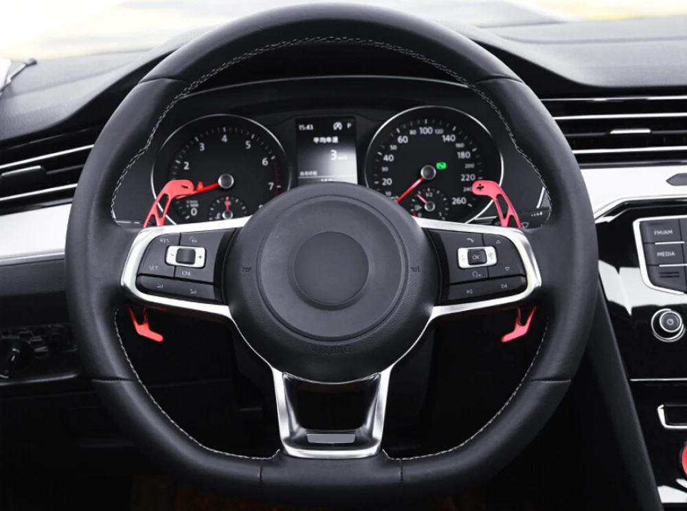 Металлический рычаг переключения передач на руль для VW GOLF GTI 7 R GTD GTE MK7 POLO 6C Passat B8 line