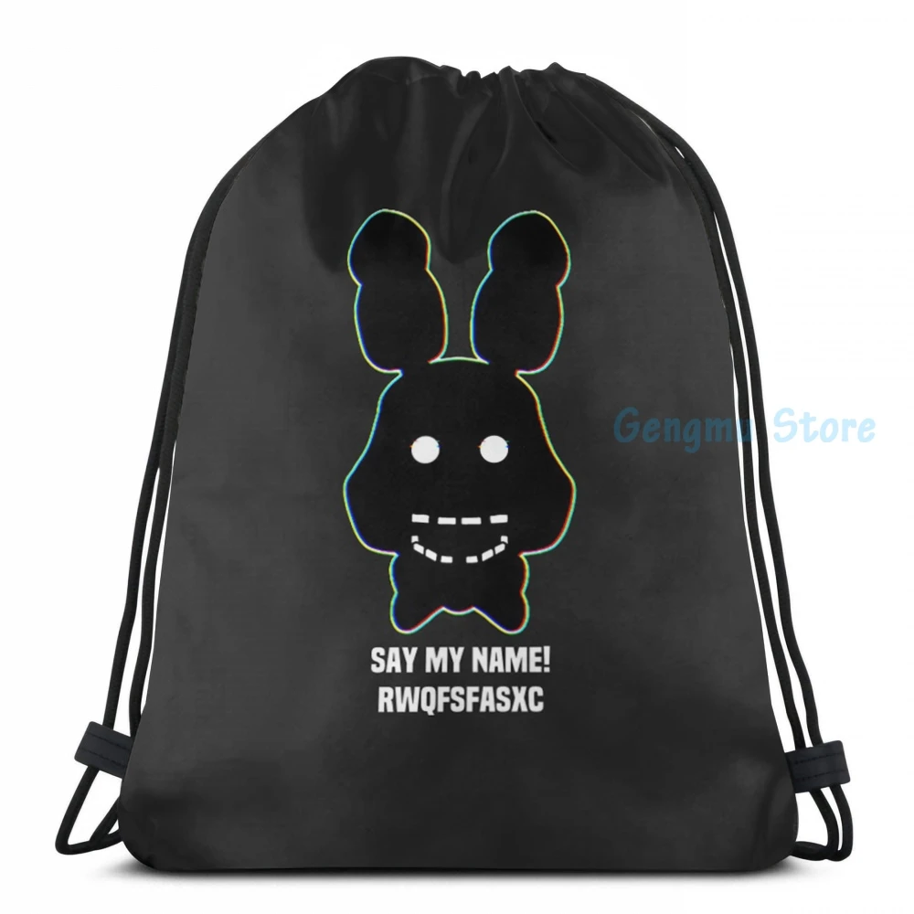 Сумка-рюкзак Funny Graphic print FNAF Five Nights Scary Spooky Game Face RWQ с зарядкой USB для мужчин и женщин, подходит для школы, путешествий и ноутбука.