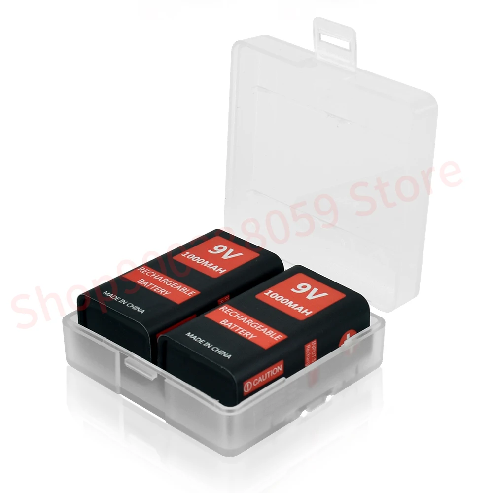 Литий-ионный аккумулятор 6F22 1000 мАч micro USB 9 в - Фото №1