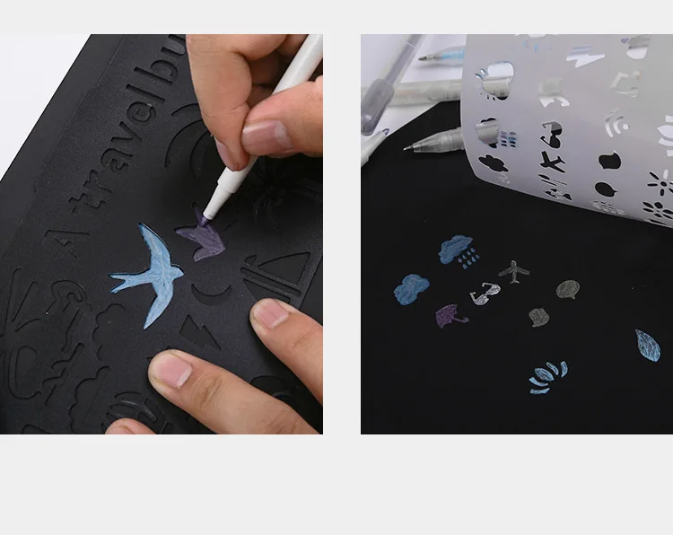 Трафареты пластиковые для блокнота/дневника/скрапбукинга 20 шт./компл.|Трафареты|