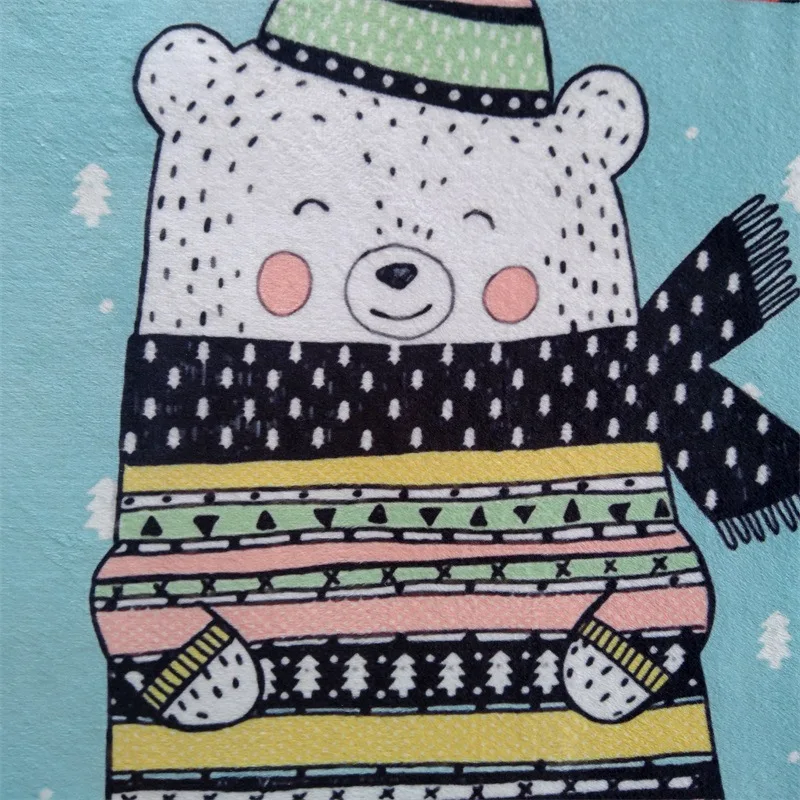 Милый мультяшный Детский круглый ковер для гостиной спальни кровати полной