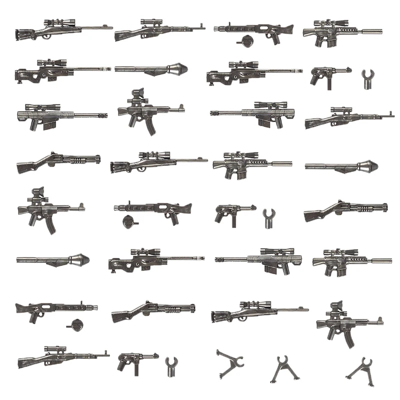 Строительные блоки LegoINGlys WW2 армейское оружие SWAT городской полицейский солдат