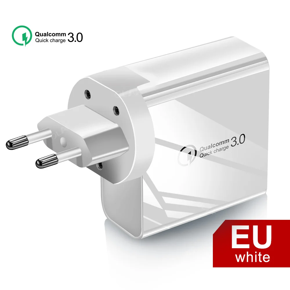 EU Charger Олаф Quick Charge 3,0 зарядное устройство usb multi для iPhone X Xiaomi samsung S9 huawei QC4.0 QC3.0 QC C PD для быстрого настенного мобильный телефон Зарядное устройство - Тип штекера: EU Charger