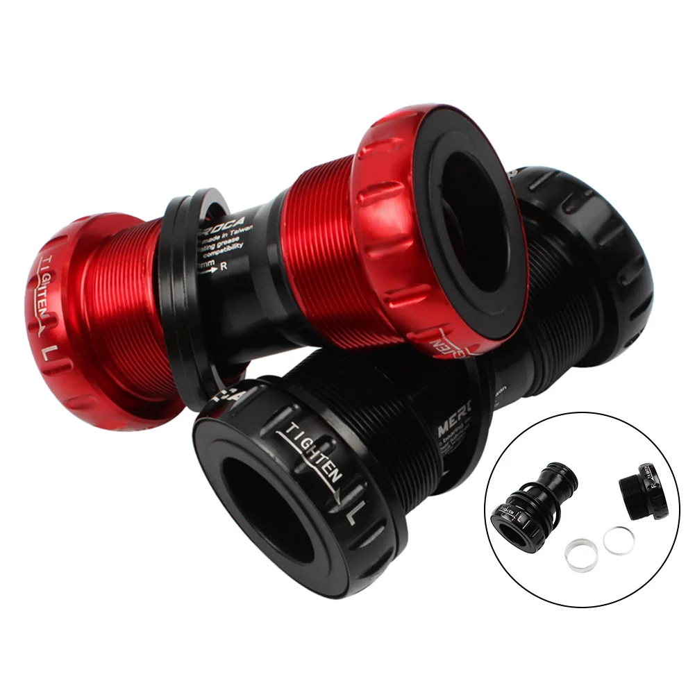 

Durable Ultralight Bicycle Threaded BB with Ceramic Bearings Cycling Parts Bike Accessories Fit 68-73mm Bike Bottom Bracket