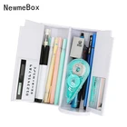 Пенал сумка NewmeBox кот милый школьный единорог пеналы компьютерная зеркальная пинал многофункциональный концелярия Пенал канцелярия пеналы аниме пластиковычехол с кошкой пеньюар ручка коробка