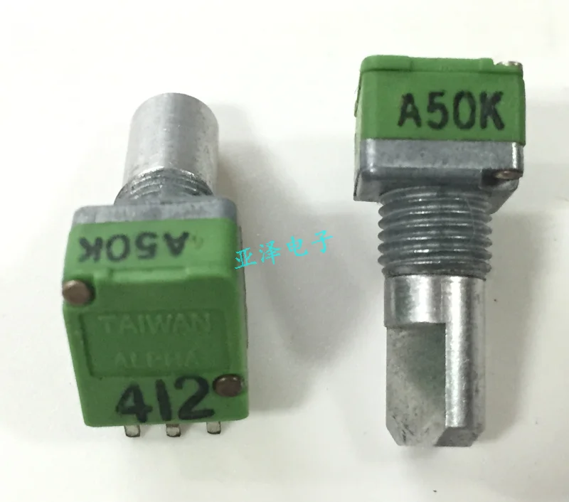 3PCS 09 type precision potentiometer single A50K half shaft length 15MM volume | Обустройство дома