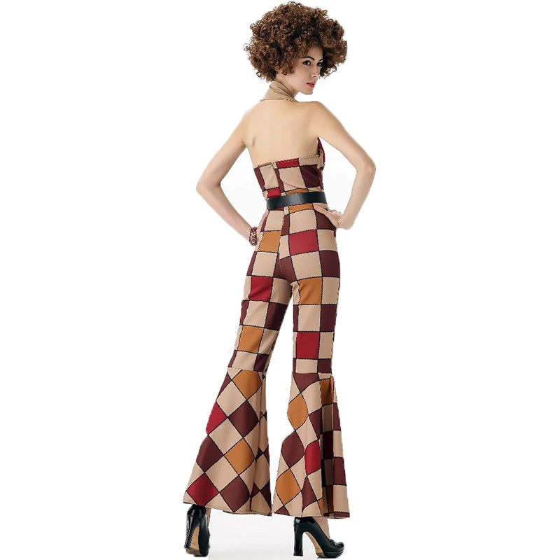 Вечерние костюмы в стиле ретро 60s 70s хиппи одежда для мужчин женщин Хэллоуин