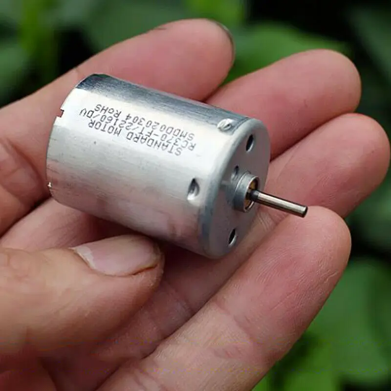Бесшумный двигатель Micro Standard RF-RC370-FT/22160 из драгоценных металлов, Круглый двигатель 24 мм, постоянный ток, 5 В, 6 в, 6000 об/мин