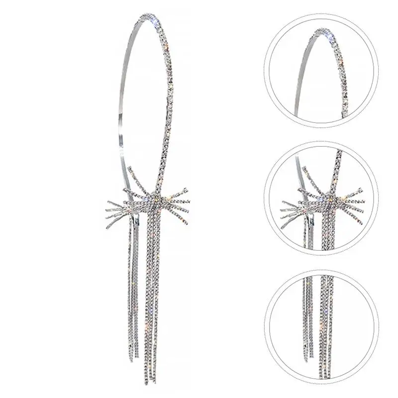 

1pc Fashion Tassel Diamond Elegant Simple Hair Decor Headdress Hairband for Girl