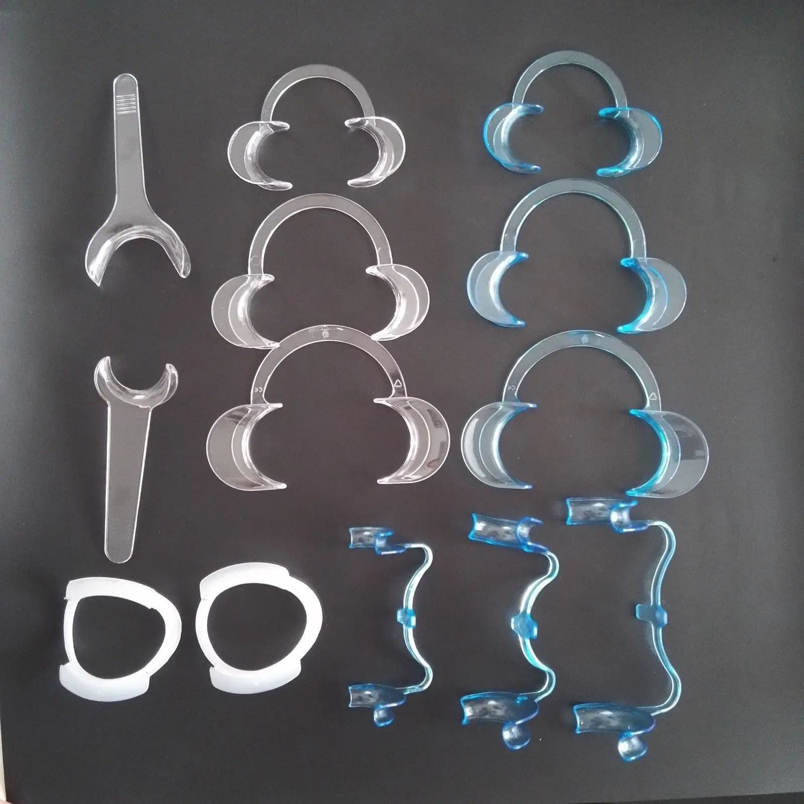 

13 pcs Dental orthodontic braces cheek retractor mouth Lip opener M/T/C/O Shapes