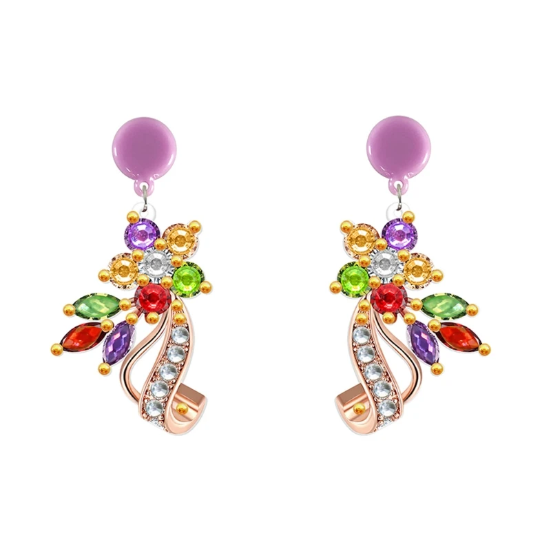 

1 Pair Teardrop Earrings DIY 5D Diamond Paintings Double-sided Kit Jewelry Gift Decorations for Women Girls