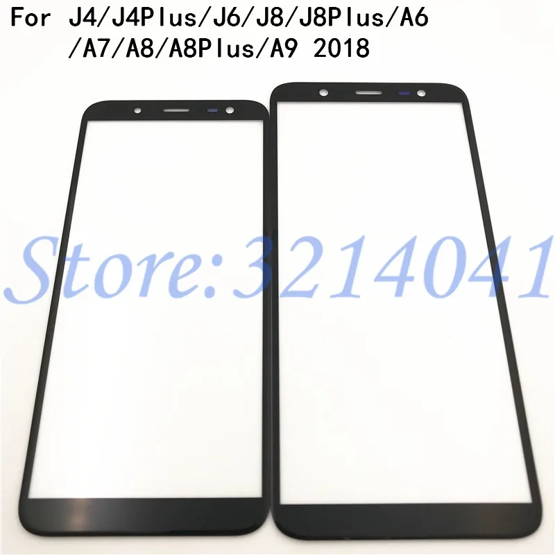 Для Samsung Galaxy J4 J6 J8 A6 A7 A8 Plus A9 2018 J415 A750 Переднее стекло сенсорный экран сенсор ЖК